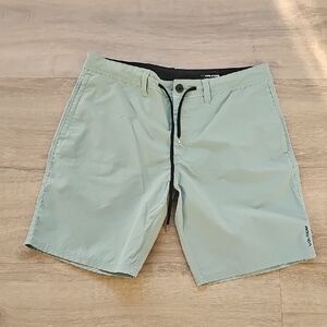Volcom Sage Green Hybrid Casual Shorts Size 36